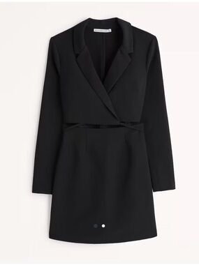 Abercrombie & Fitch Wrap Front Cutout Blazer Dress